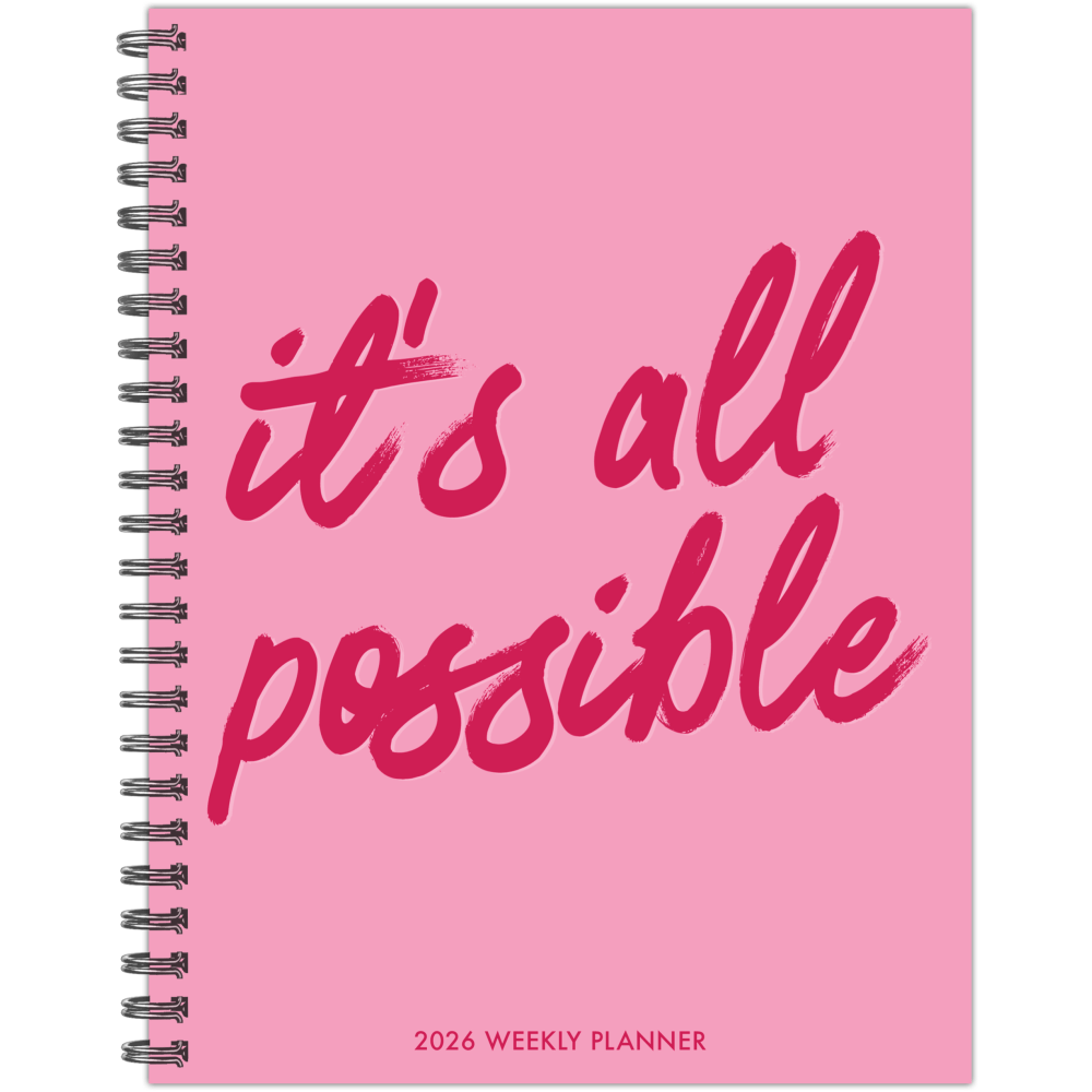 2026 Willow Creek Press Softcover Weekly/Monthly Planner, 6-1/2in x 8-1/2in, Its All Possible, January To December, 57537