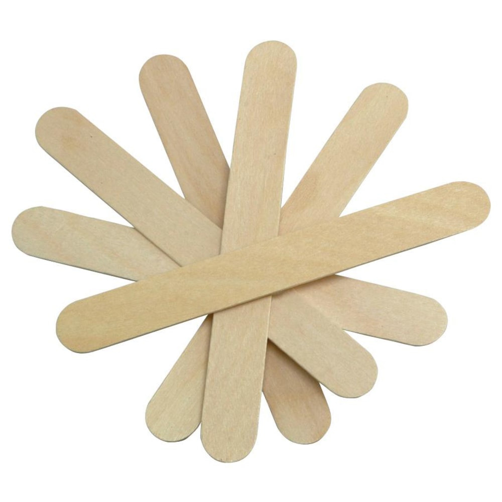 Medline Non-Sterile Tongue Depressors, 5 1/2in, Tan, Pack Of 5,000
