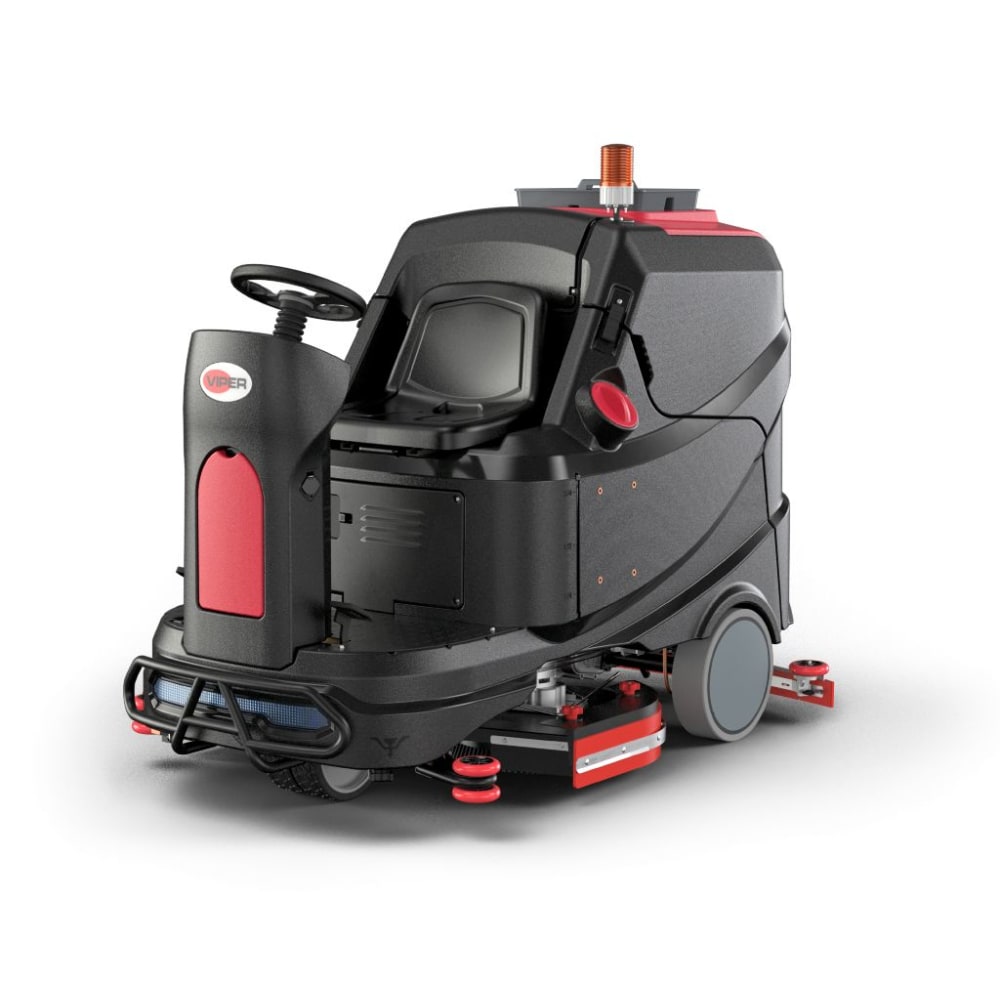 Nilfisk Viper AS1050R-420 Disc Battery-Powered Ride-On Floor Scrubber, 420Ah, 39in Diameter