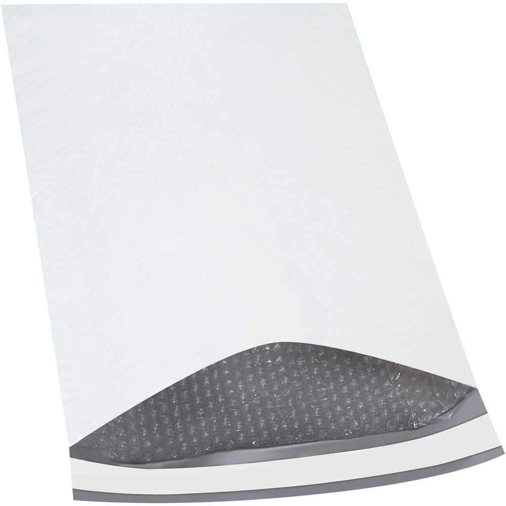 Partners Brand Bubble-Lined Poly Mailers, 14 1/4in x 20in, White, Box Of 50