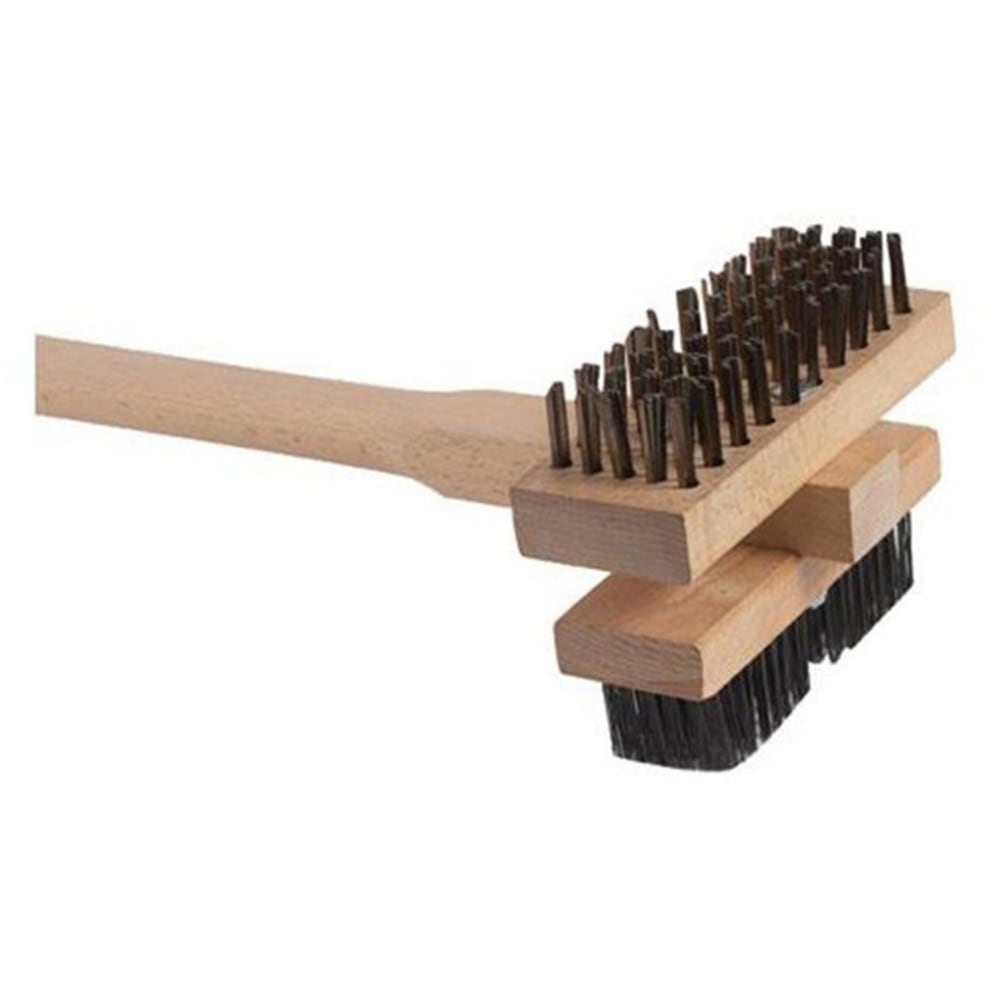 Carlisle Sparta Dual Broiler Brush, 48in x 7-3/4in, Black