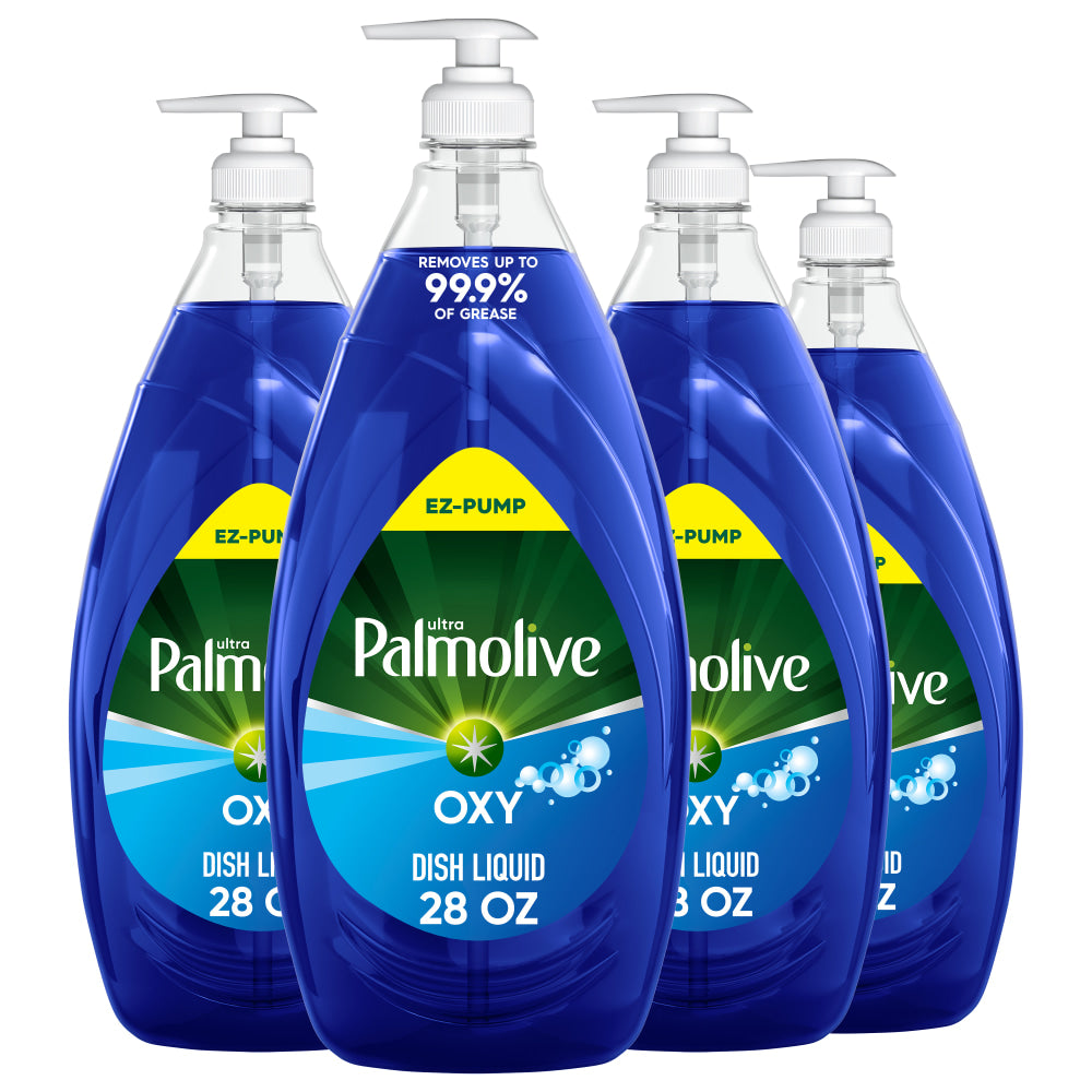 Palmolive Ultra Oxy Liquid Dish Soap, 28 Oz, Case Of 4 Bottles