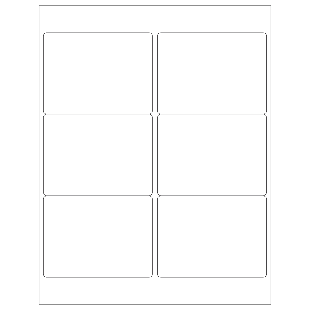 Tape Logic Inkjet/Laser Labels, LL126, Rectangle, 4in x 3in, White, Case Of 600