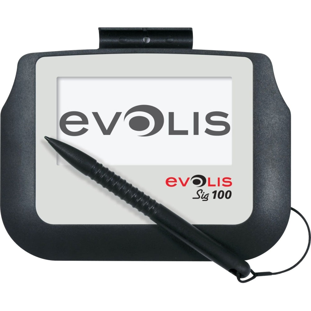 Evolis Sig100 Signature Pad - Backlit LCD - 3.74in x 1.85in Active Area LCD - Backlight - 320 x 160 - USB