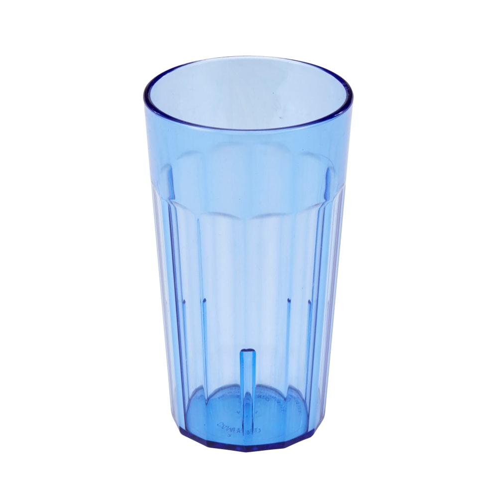 Cambro Newport Styrene Tumblers, 12 Oz, Slate Blue, Pack Of 36 Tumblers