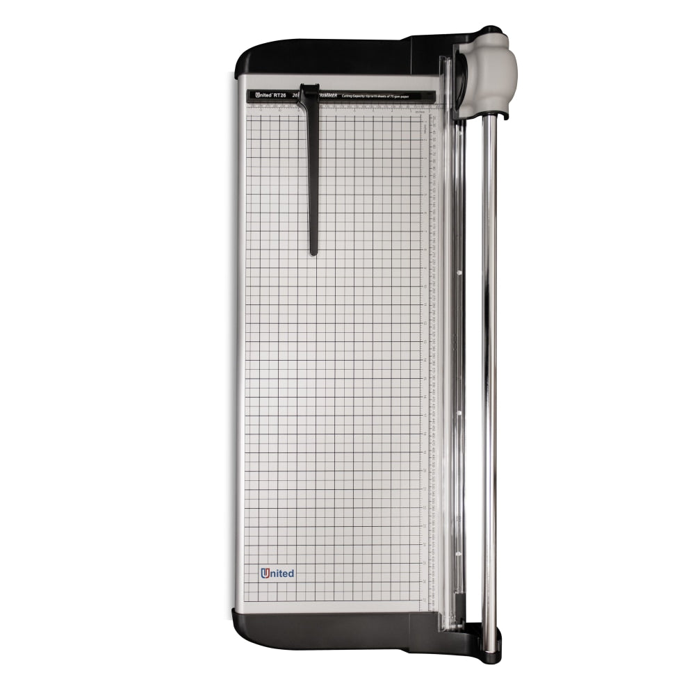 United Commercial Rotary Paper Trimmer, 26in, Silver