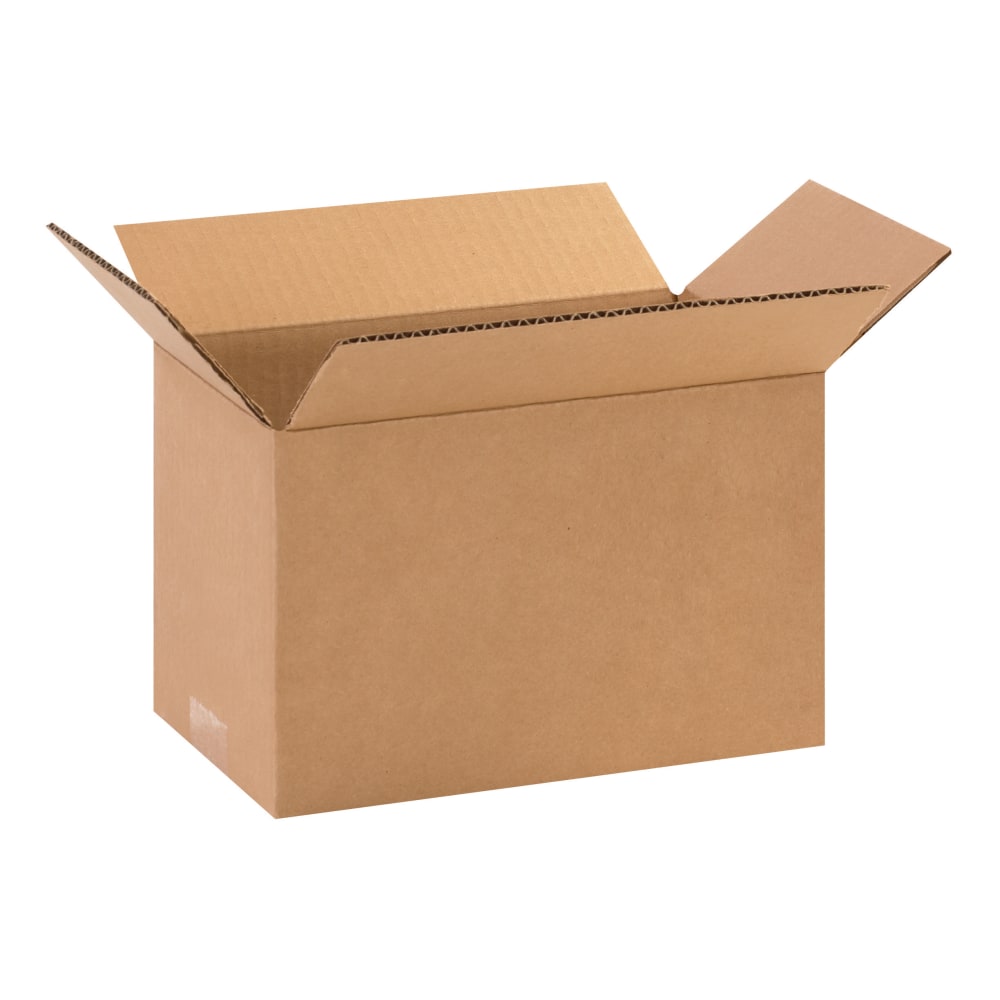 Partners Brand Long Corrugated Boxes, 10in x 6in x 6in, Kraft, Pack Of 25