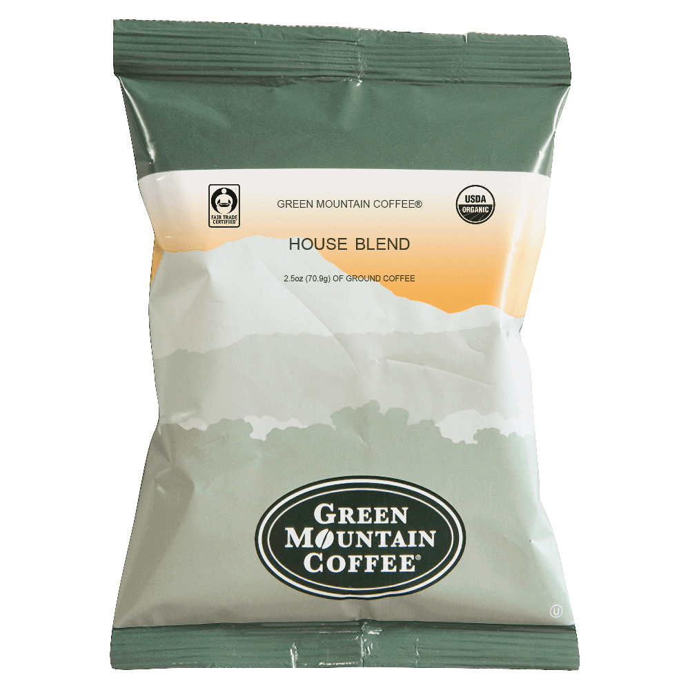 Green Mountain Coffee Single-Serve Coffee Packets, Organic House Blend, Carton Of 50
