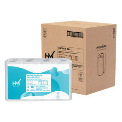 Highmark Kitchen 2-Ply Paper Towels, 5in, White, 110 Sheets Per Roll, 8 Rolls per Pack, Case Of 4 Packs