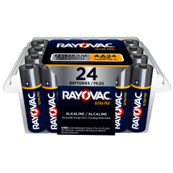 Rayovac Ultra Pro Alka AA Batteries, Pack Of 24 Batteries, ALAA24