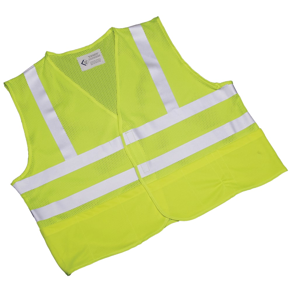 SKILCRAFT 360? Visibility Safety Vest, Large, Yellow/Lime (AbilityOne 8415-01-598-4870)