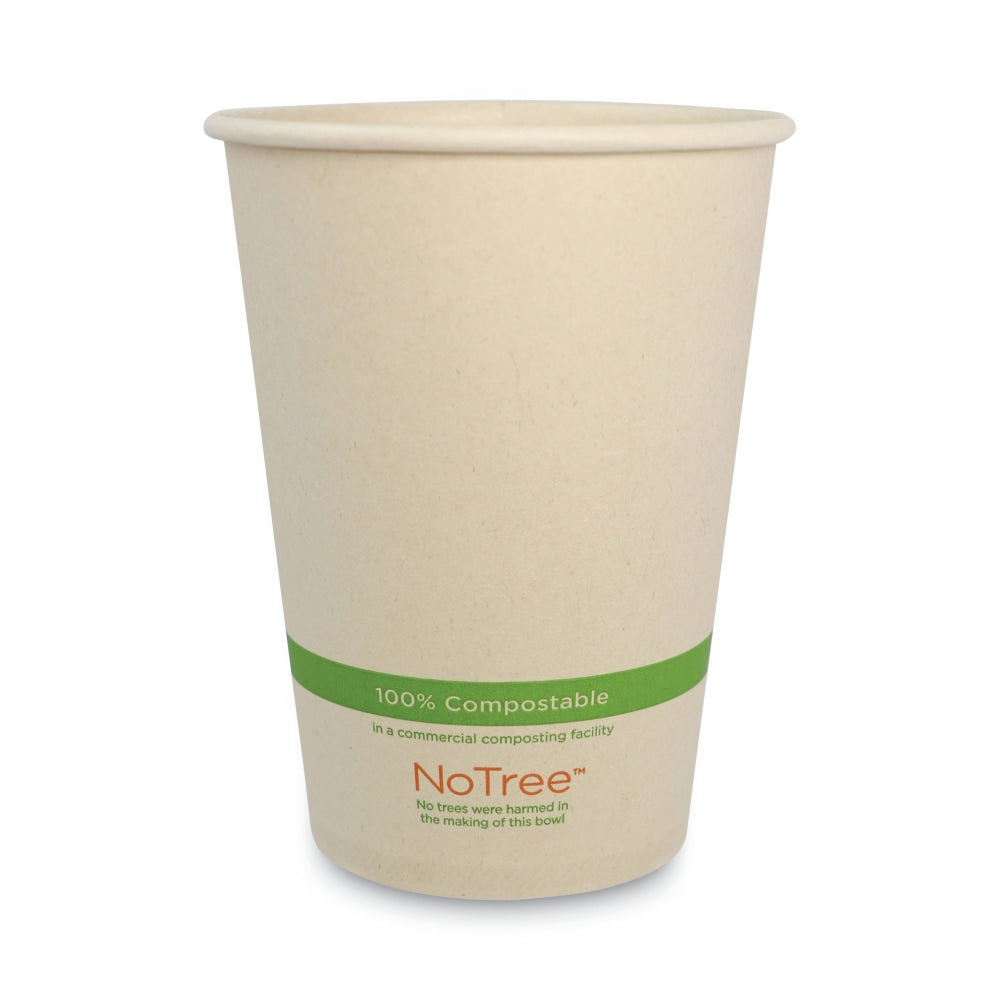 World Centric No Tree Paper Bowls, 32 Oz, 5-13/16inH x 4-7/16in Diameter, Natural, Carton Of 500 Bowls