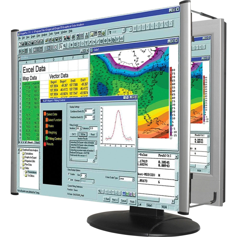 Kantek Magnifier For 21.5in and 22in Widescreen Monitors, Magnifying Area 15.25inW, Overall Size 1.8inH x 15.3inW, Acrylic Lens