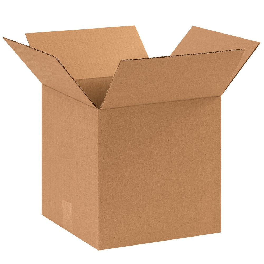 Partners Brand Corrugated Cube Boxes, 11inL x 11inW x 11inH, Kraft, Pack Of 25
