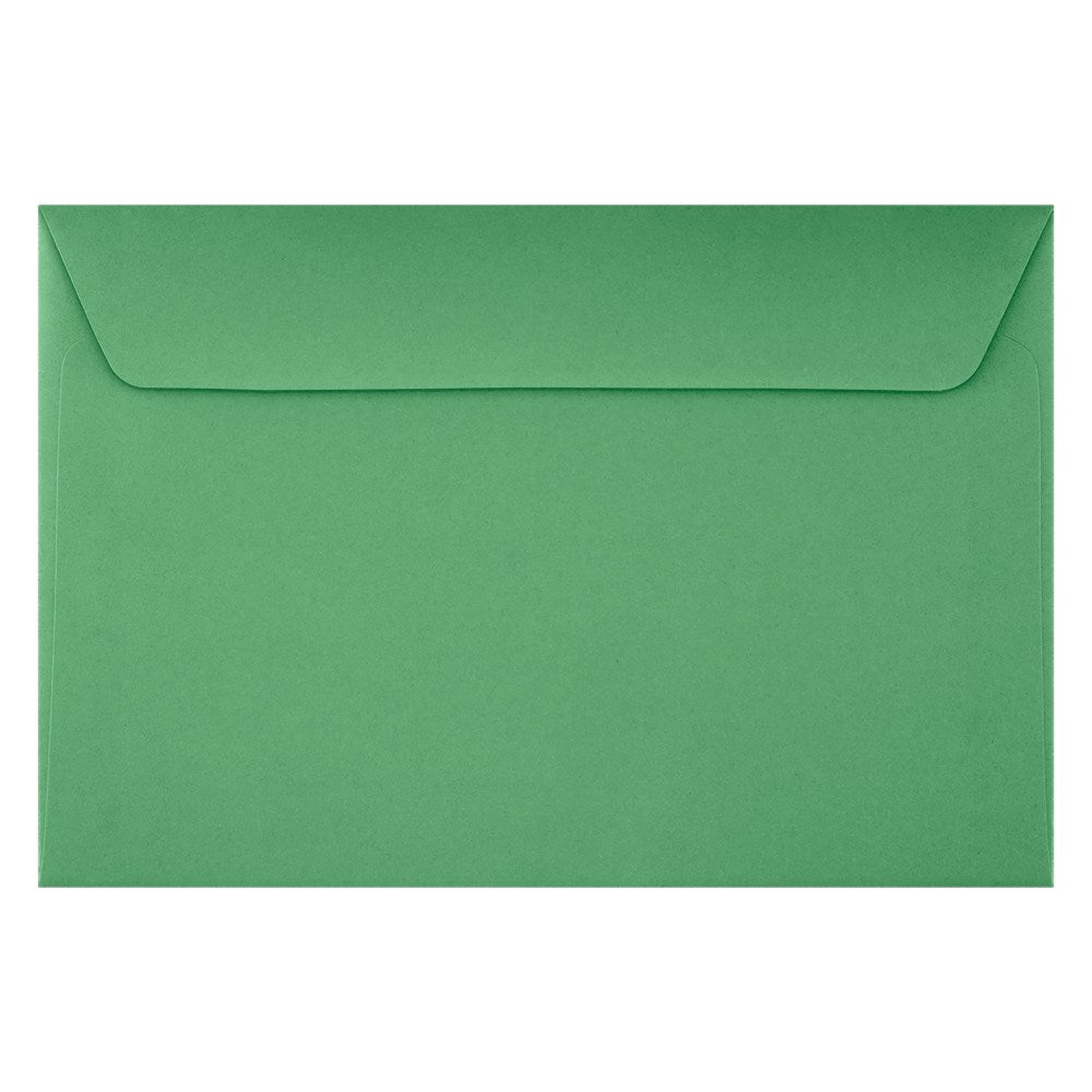 LUX Booklet 6in x 9in Envelopes, Gummed Seal, Holiday Green, Pack Of 250