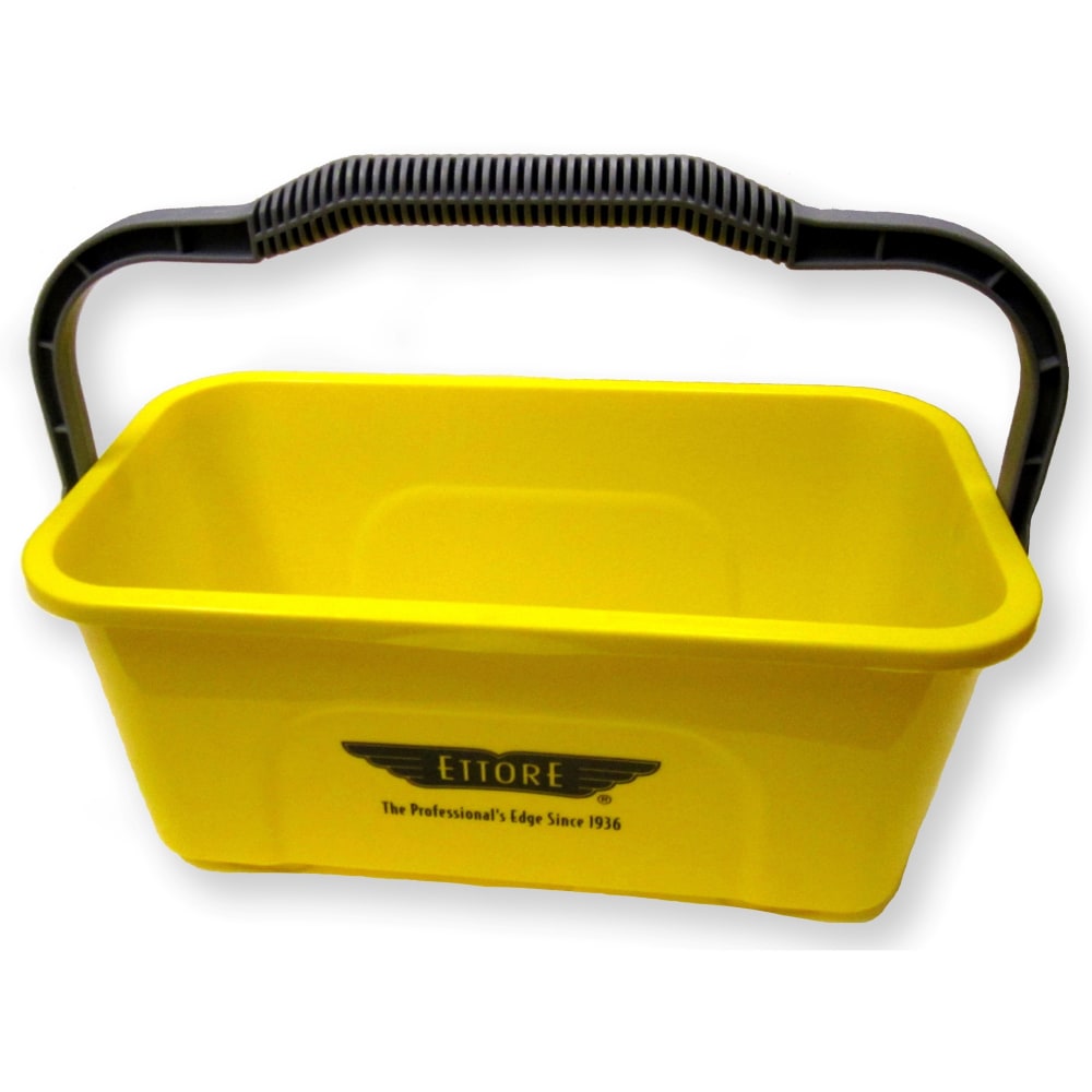 Ettore Super Compact Bucket - 3 gal - Heavy Duty, Sturdy Handle, Compact, Ergonomic Grip - 7.2in x 17.5in - Yellow - 1 Each