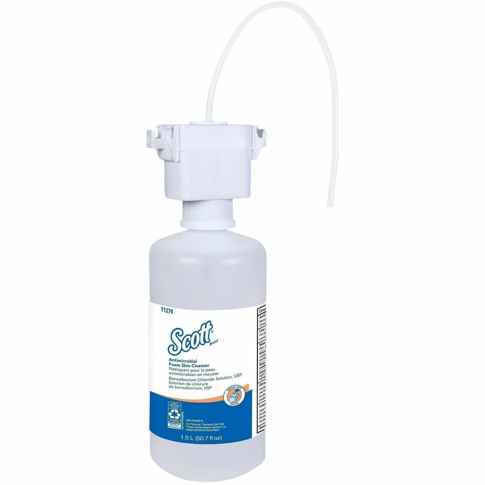 Scott Control Antimicrobial Foam Skin Cleanser - 1.59 quart - Pump Bottle Dispenser - Kill Germs - Skin - 11279