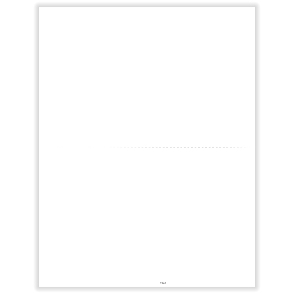 ComplyRight W-2 Blank Tax Forms, 2-Up, With Backer Instructions, 8-1/2in x 11in, Pack Of 100 Forms, 52225025
