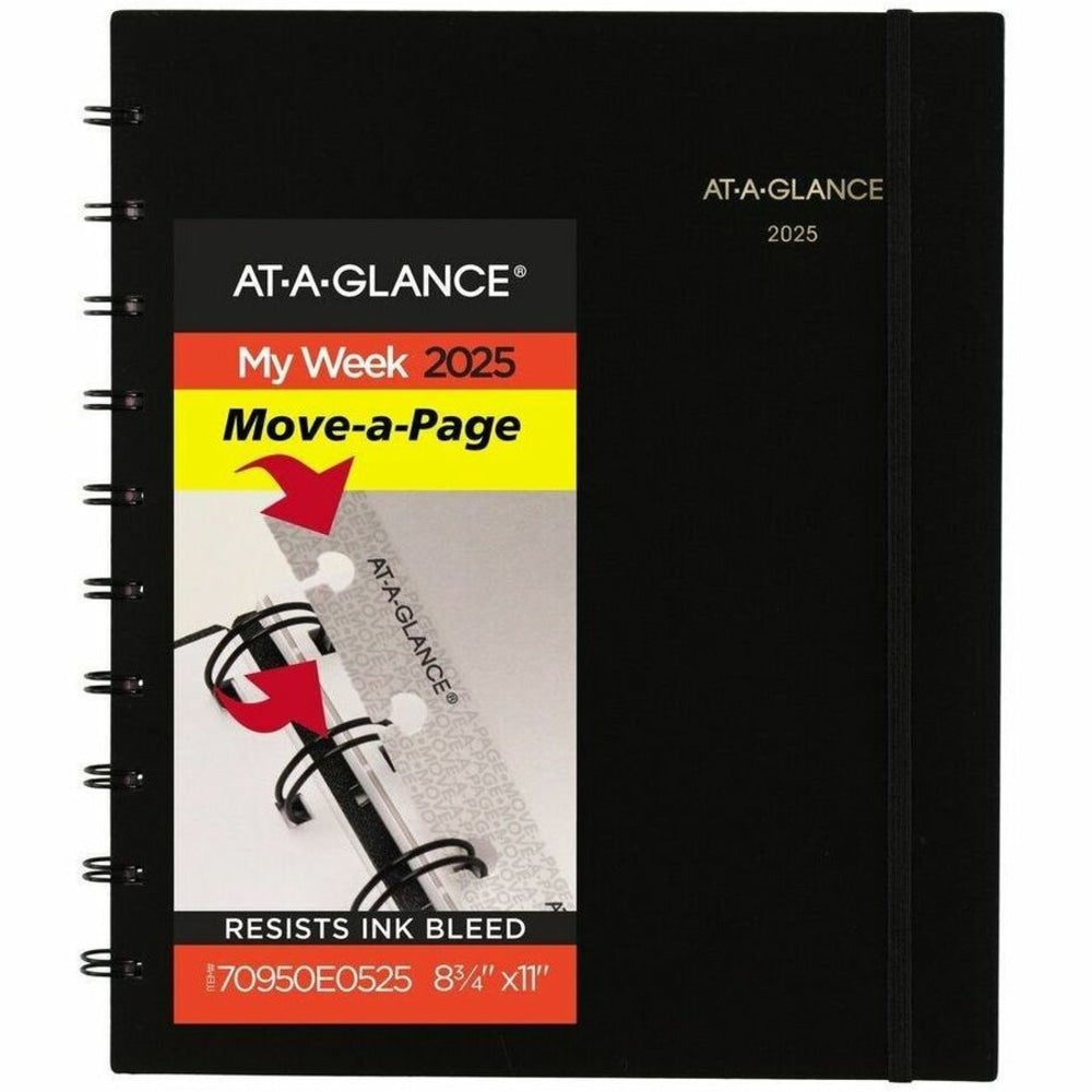 At-A-Glance Move-A-Page Weekly/Monthly Appointment Book - Julian Dates - Weekly, Monthly- January 2025 - 70950E05