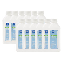 Medline 70% Isopropyl Rubbing Alcohol, 16 Oz, Pack Of 12