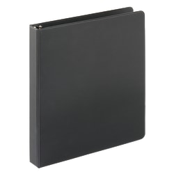 Just Basics Economy Nonview 3-Ring Binder, 1in Round Rings, Black