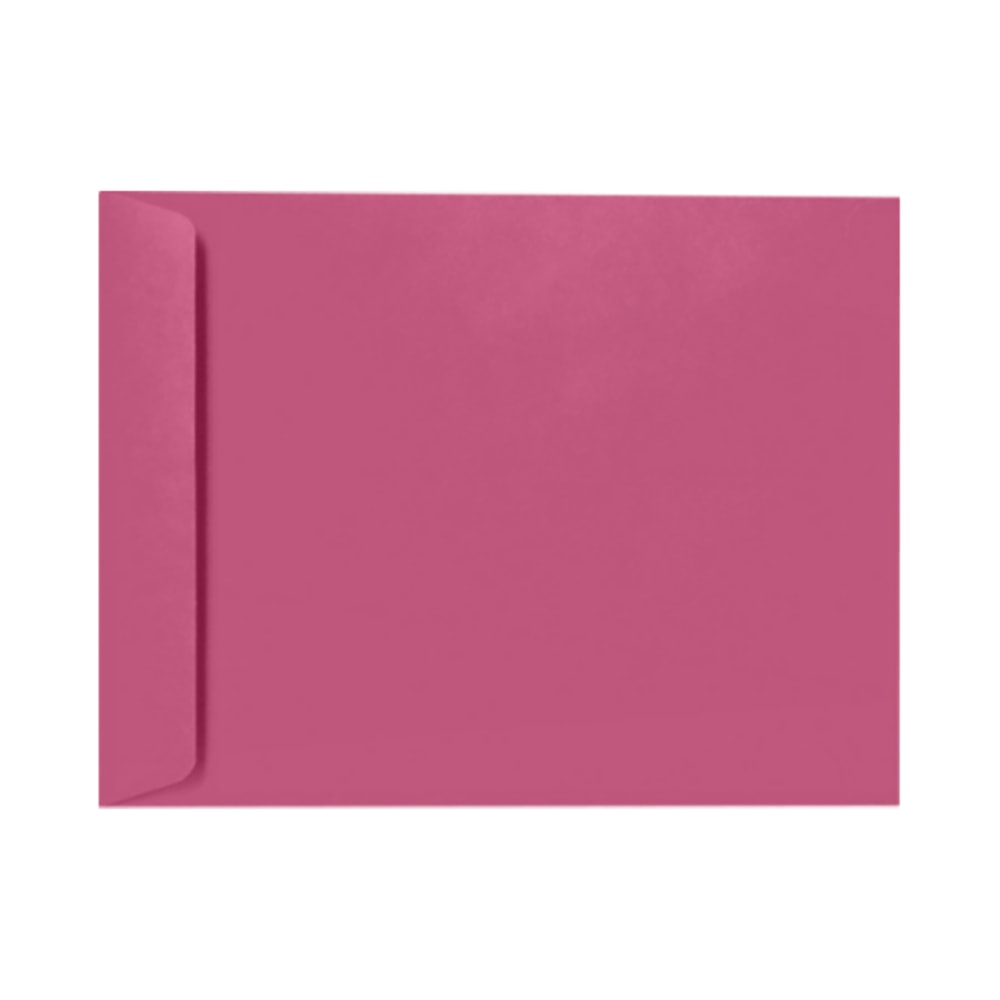 LUX Open-End 10in x 13in Envelopes, Peel & Press Closure, Magenta, Pack Of 500