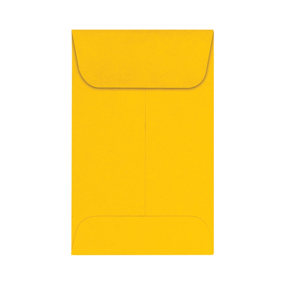 LUX Coin Envelopes, #1, Gummed Seal, Sunflower, Pack Of 500