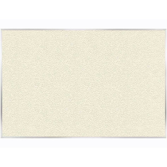 Ghent Vinyl Bulletin Board, 48inH x 96inW, Aluminum Frame, Ivory