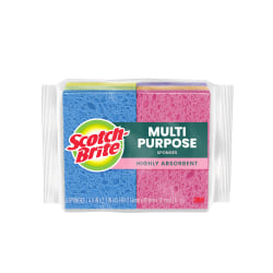 Scotch-Brite Ocelo Multi-Purpose Sponges, 6 Sponges, Assorted Colors