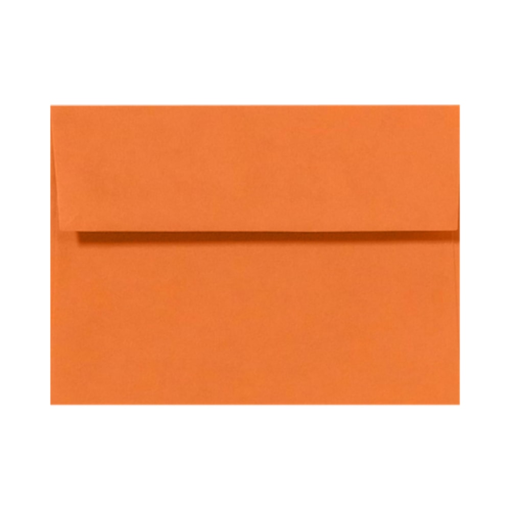 LUX Invitation Envelopes, A2, Peel & Press Closure, Mandarin Orange, Pack Of 50