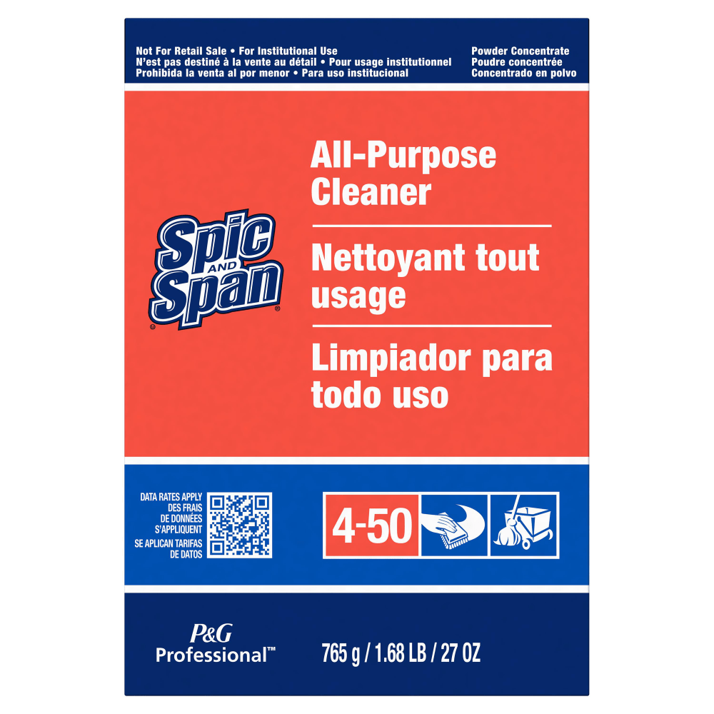Spic and Span All-Purpose Cleaner - 27 oz (1.69 lb) - Streak-free, Heavy Duty - Orange Box - 12 / Carton