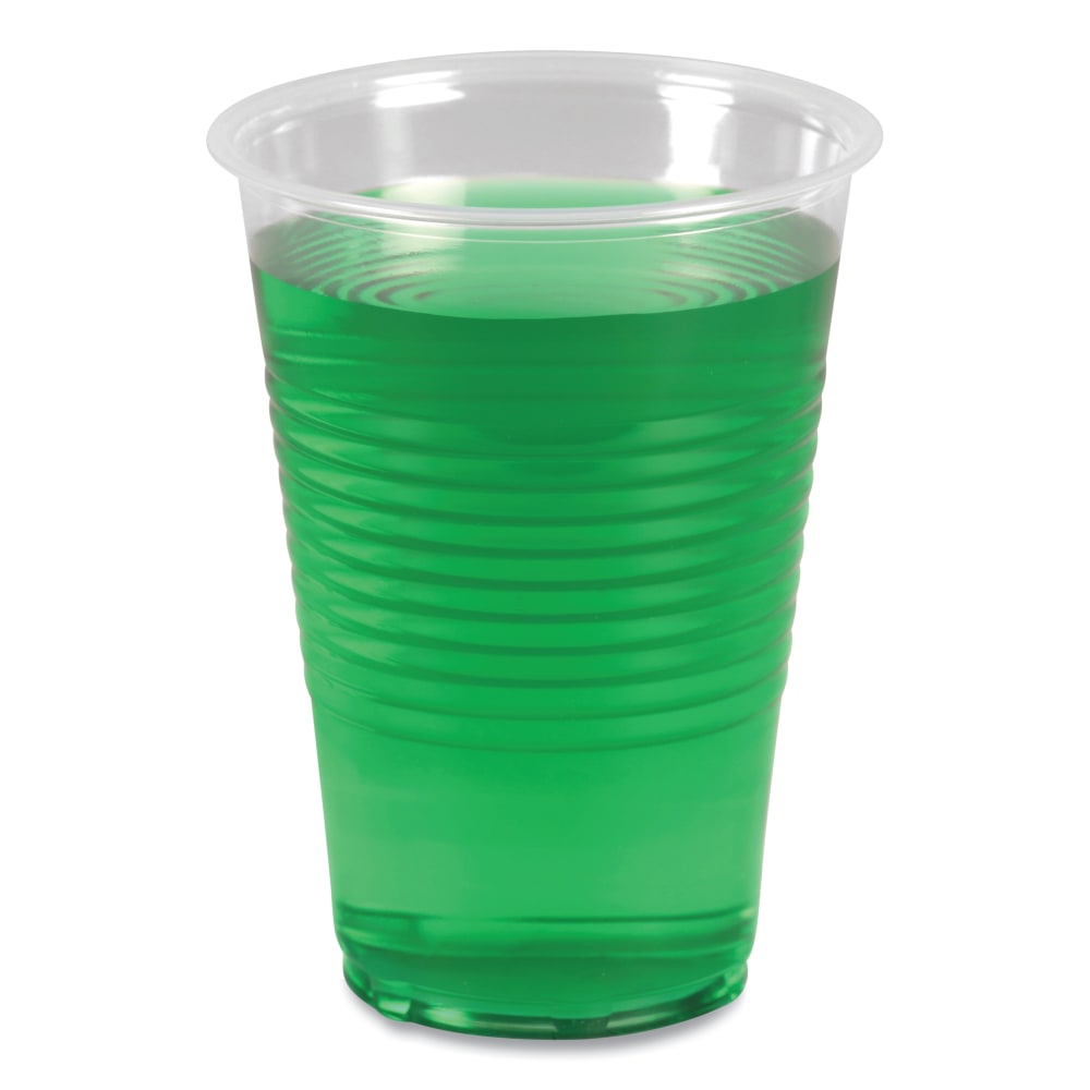 Boardwalk Plastic Cold Cups, 14 Oz, Clear, 20 Cups Per Sleeve, Carton Of 50 Sleeves
