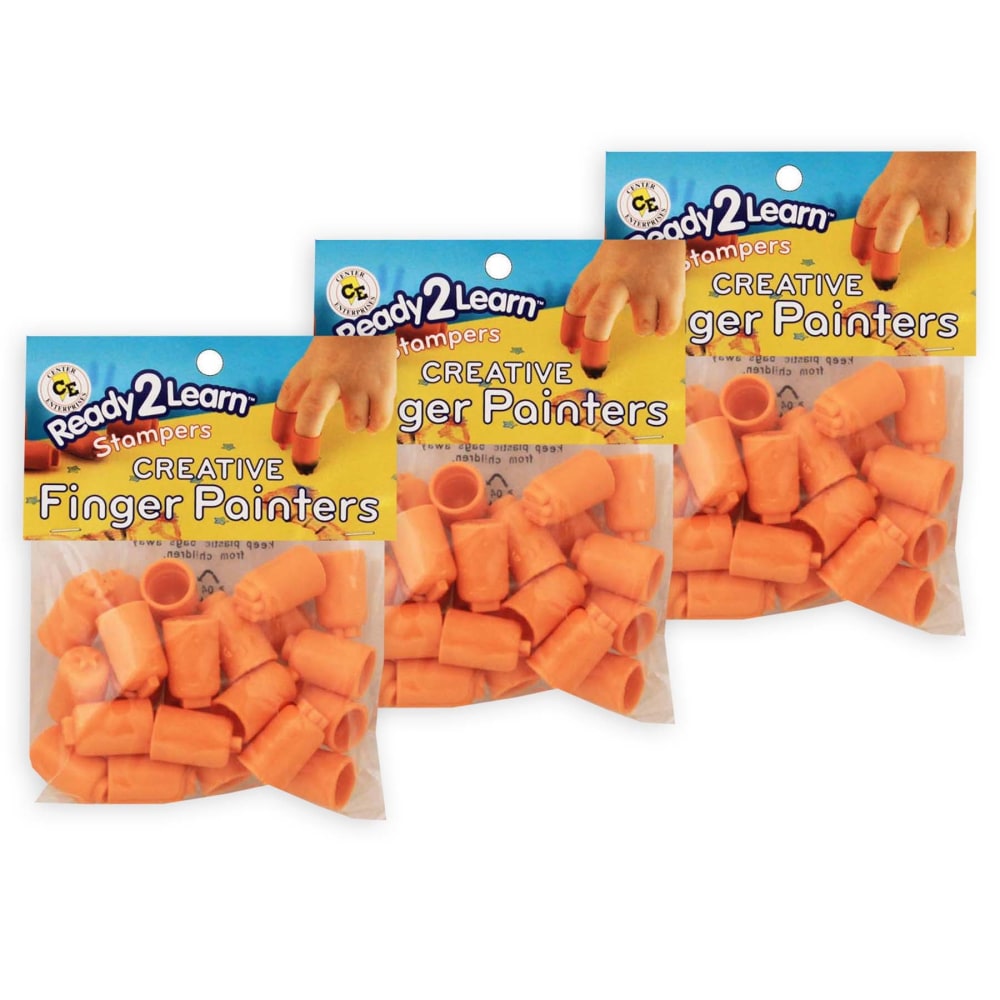Ready 2 Learn Stamp Thimbles, 24 Thimbles Per Pack, Set Of 3 Packs