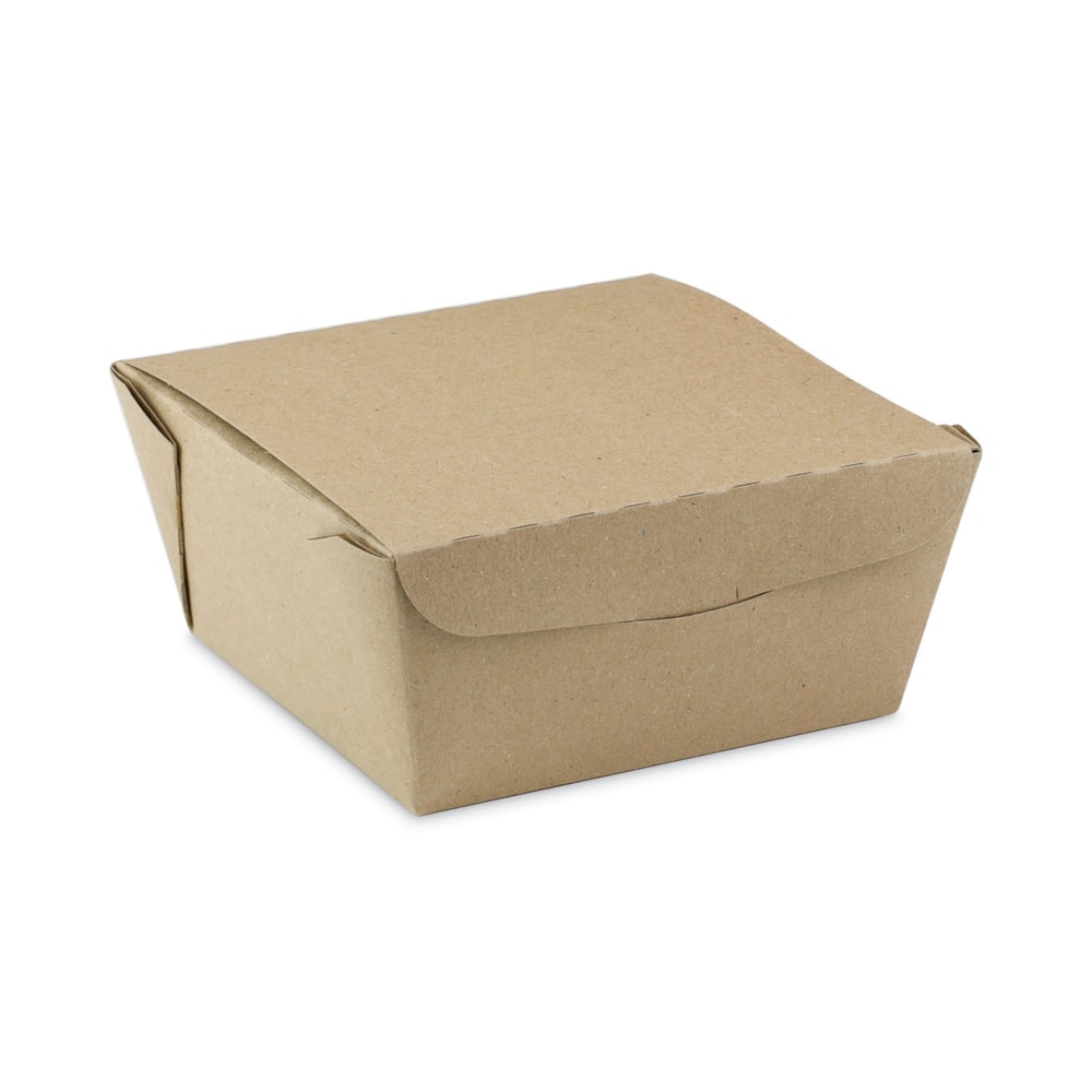 Pactiv Evergreen EarthChoice OneBox Paper Boxes, 37 Oz, Kraft, Carton Of 312 Boxes