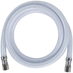 Certified Appliance Accessories PVC Ice Maker Connector with 1/4in Compression - 48in - White - Polyester, Polyvinyl Chloride (PVC), Stainless Steel
