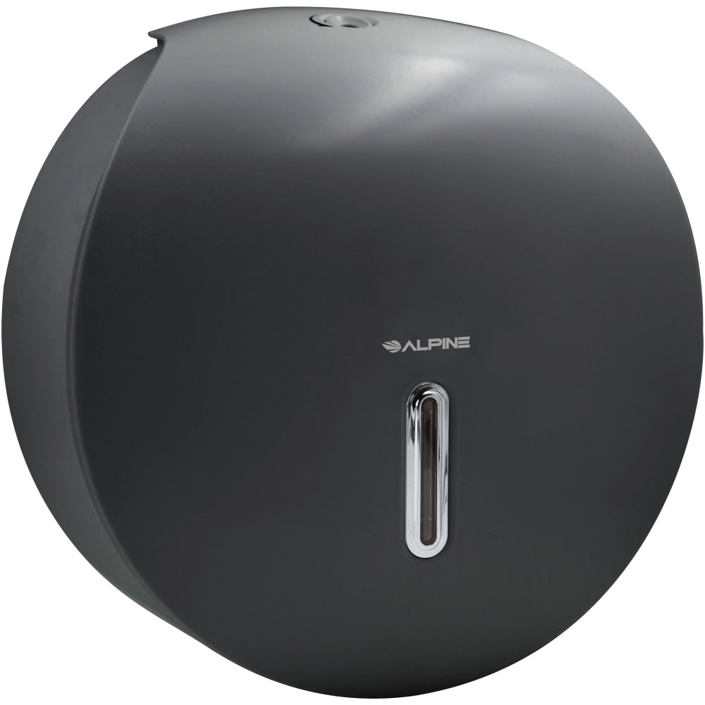 Alpine Single Roll Jumbo Toilet Paper Dispenser, 11-3/4inH x 11-1/2inW x 5-5/16inD, Gray