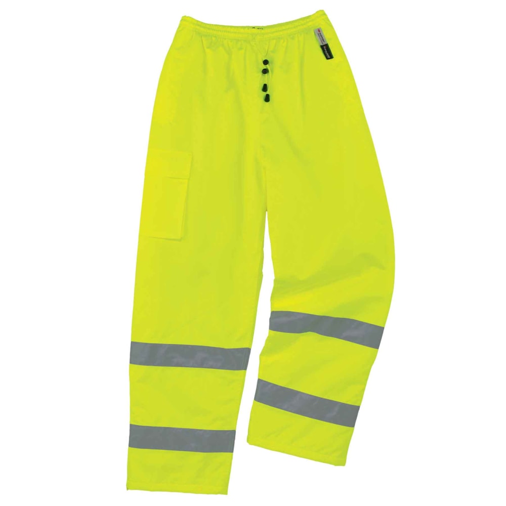 Ergodyne GloWear 8925 Class E Polyester Thermal Pants, Large, Lime
