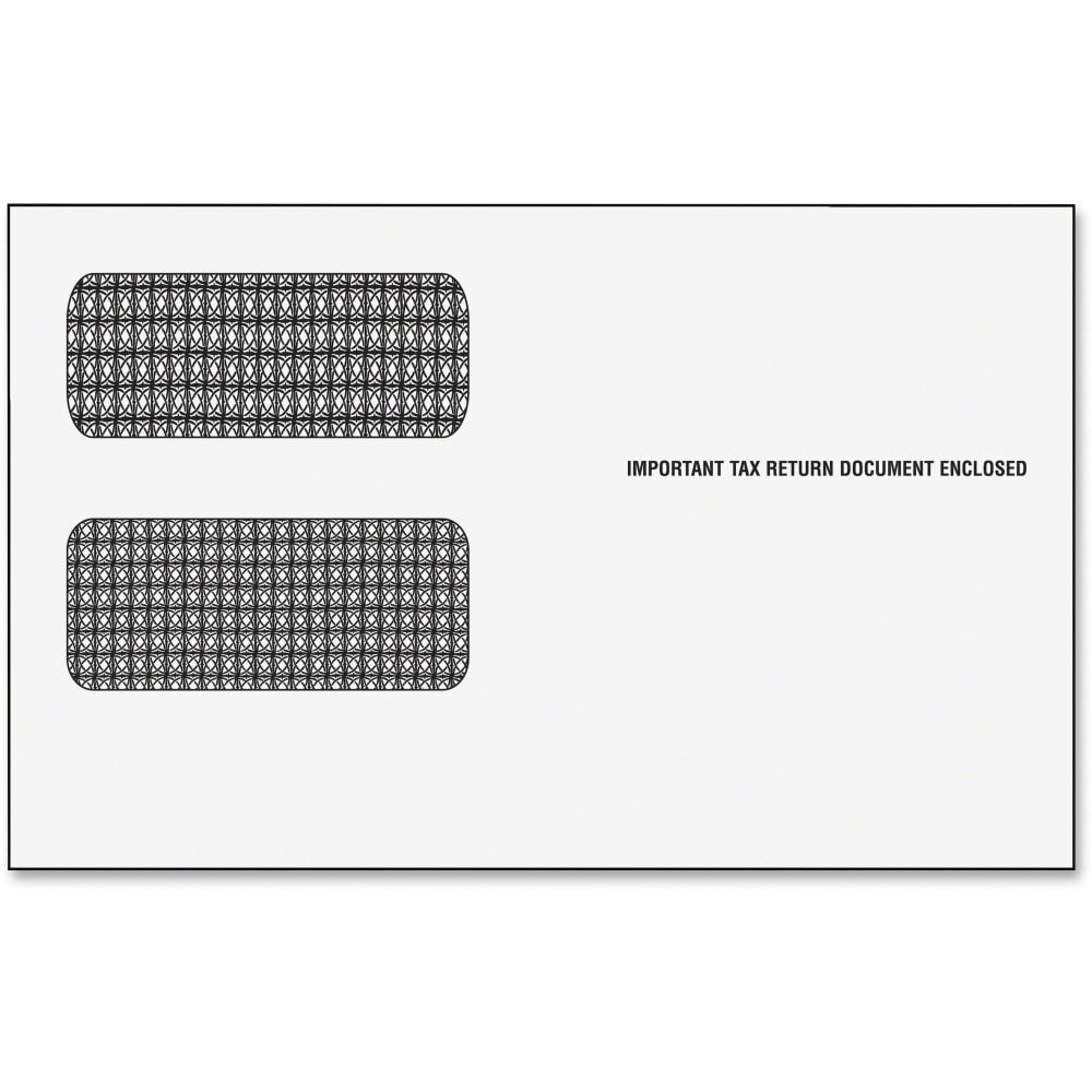 TOPS Double-Window Tax Form Envelopes, Pack Of 24
