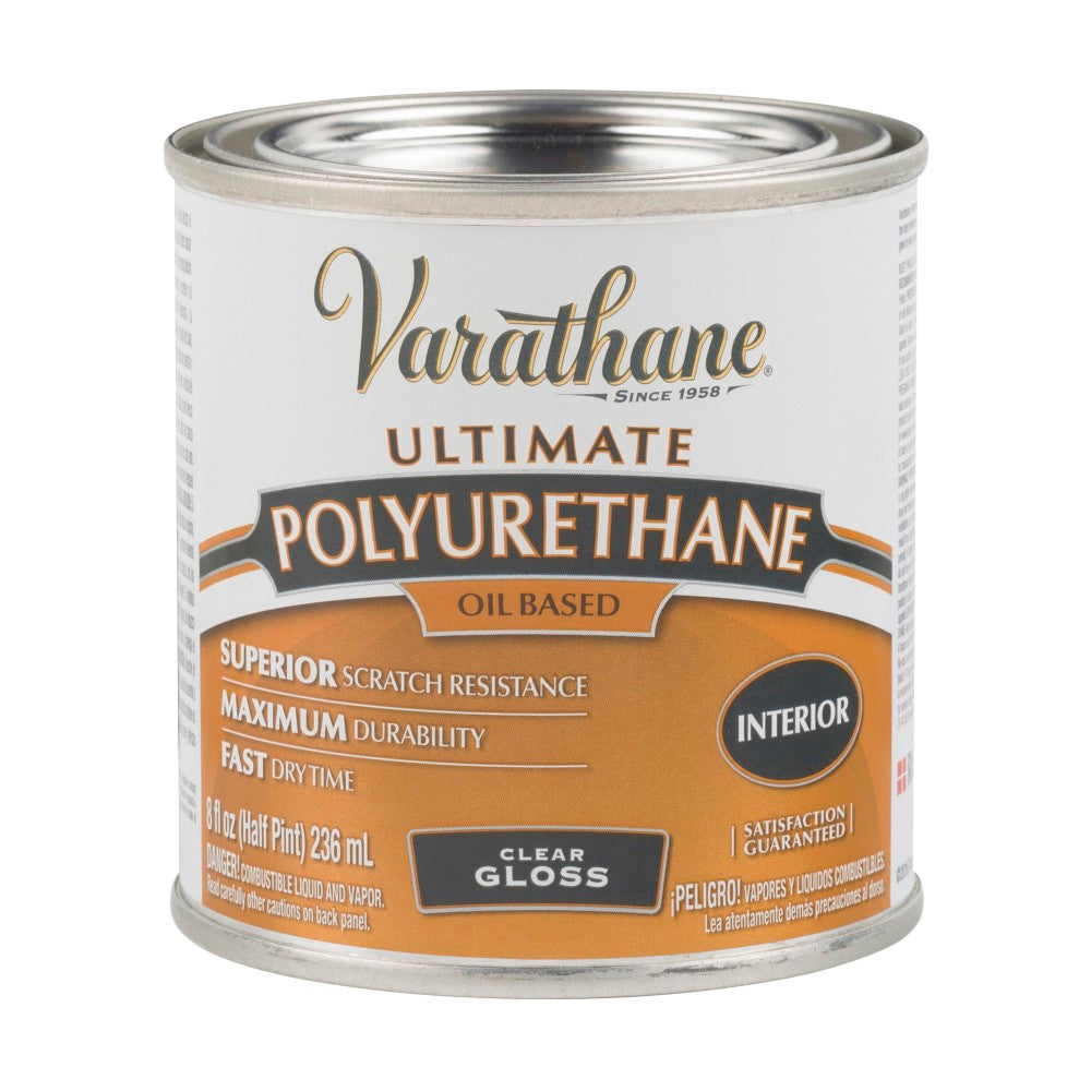 Rust-Oleum Varathane Ultimate Oil-Based Polyurethane, 8 Oz, Clear Gloss, Pack Of 4 Cans