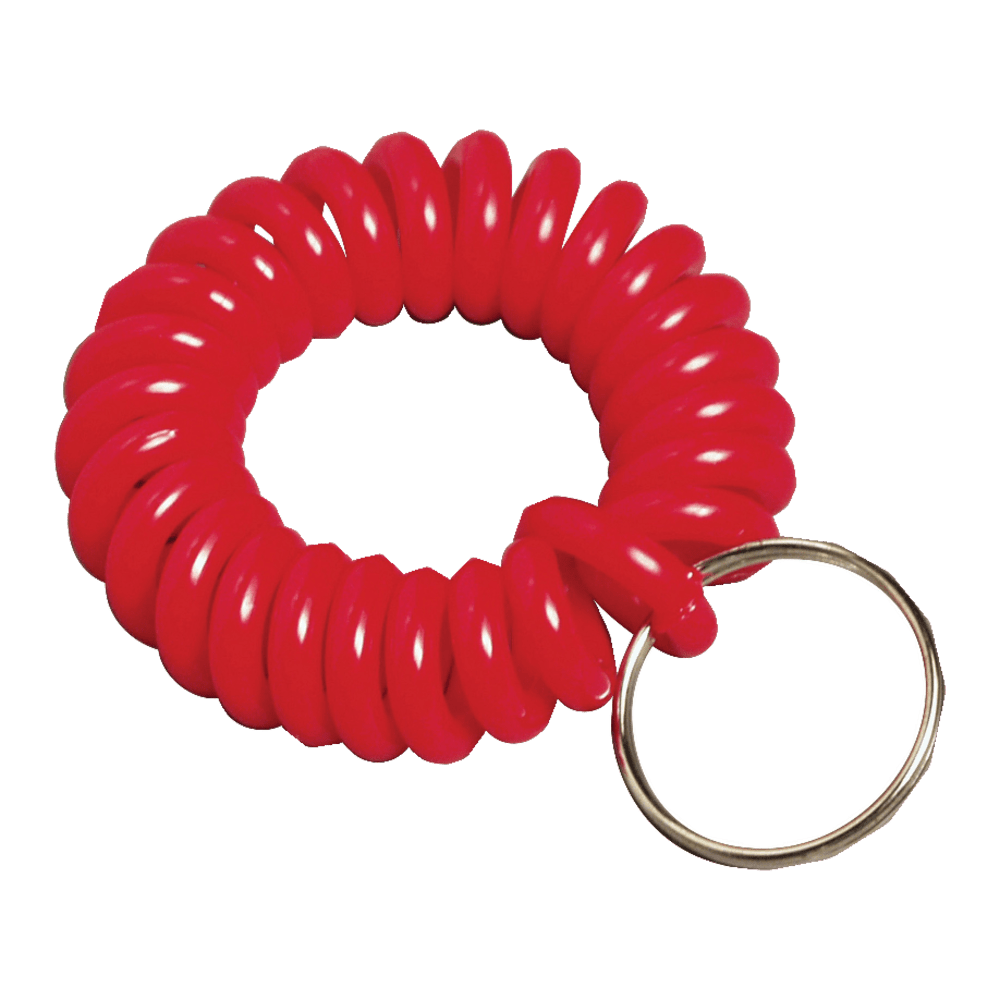 Baumgartens Wrist Coil Key Chain, Assorted Colors