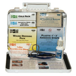 PAC KIT 25 Person Vehicle First Aid Kits, Weatherproof Steel, Wall Mount