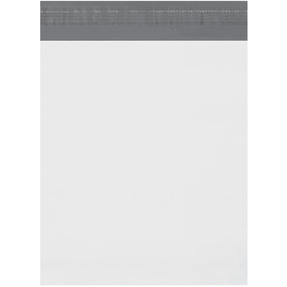 Partners Brand Expansion Poly Mailers, 11inH x 13inW x 2inD, White, Case Of 100