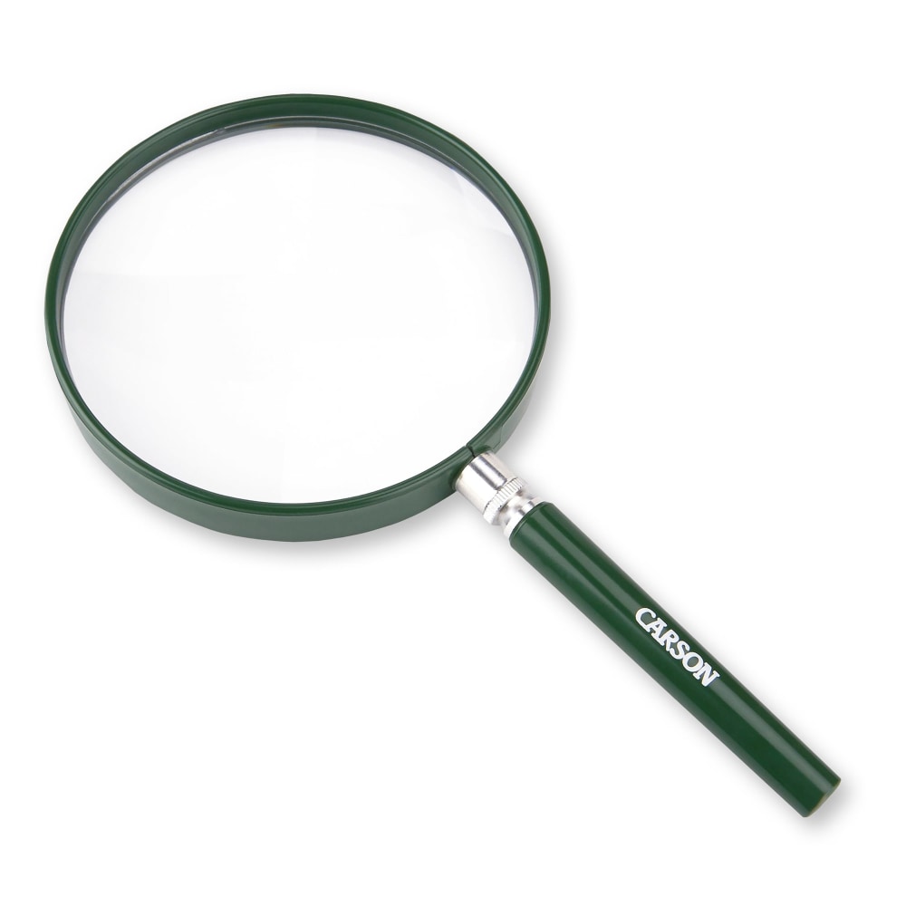 CARSON 5-In. BigEye 2x Round Handheld Magnifier, Green, 1