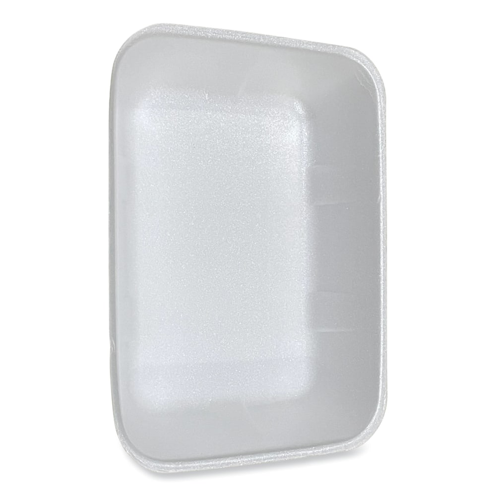 GEN Meat Trays, #20K, 2-1/2inH x 12inW x 8-3/4inD, White, Pack Of 250 Trays