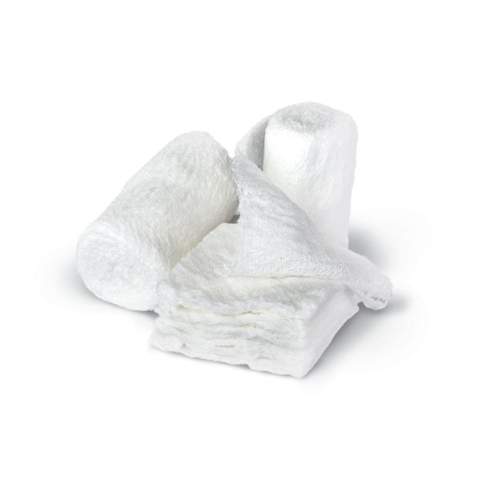 Medline Bulkee II Nonsterile Cotton Gauze Bandages, 4 1/2in x 4 1/8 Yd., White, Pack Of 100