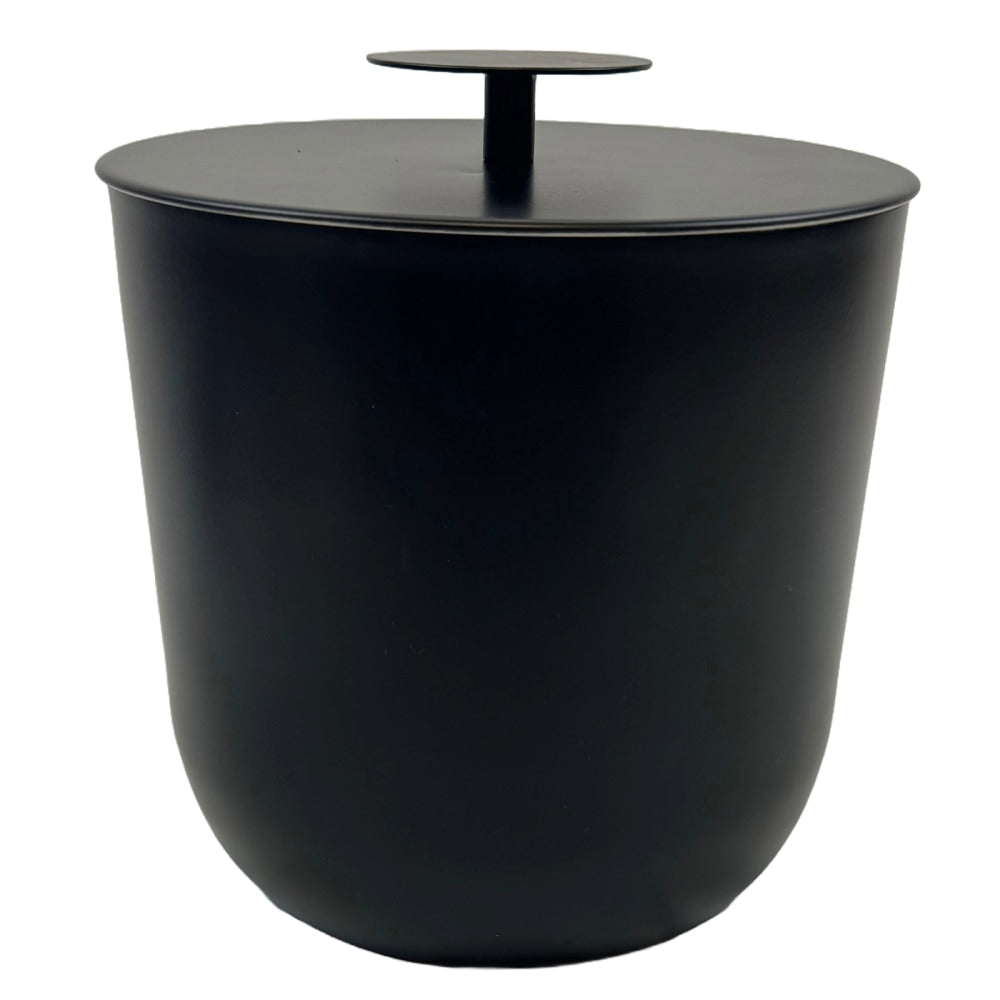 Hospitality Source Luxury Ice Buckets, 3-Quart, Black, Set Of 8 Buckets
