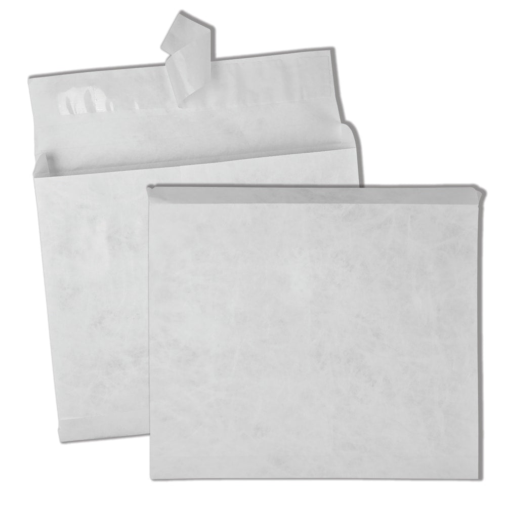 Quality Park Tyvek Expansion Envelopes, 10in x 13in x 2in, 18 Lb, White, Carton Of 100