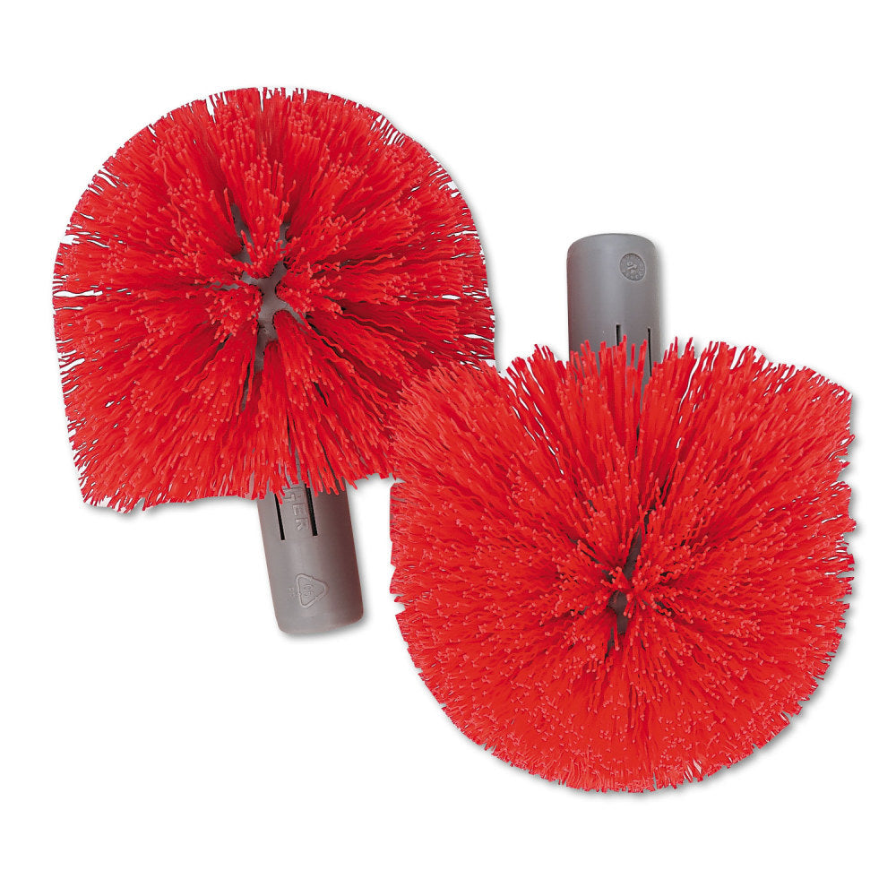 Unger Replacement Heads for Ergo Toilet-Bowl-Brush System, Red, 2/Pack, 5 Packs/Carton