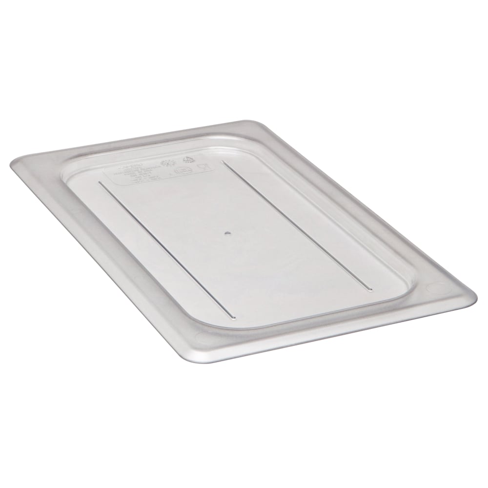 Cambro Camwear 1/4 Flat Food Pan Lids, Clear, Set Of 6 Lids
