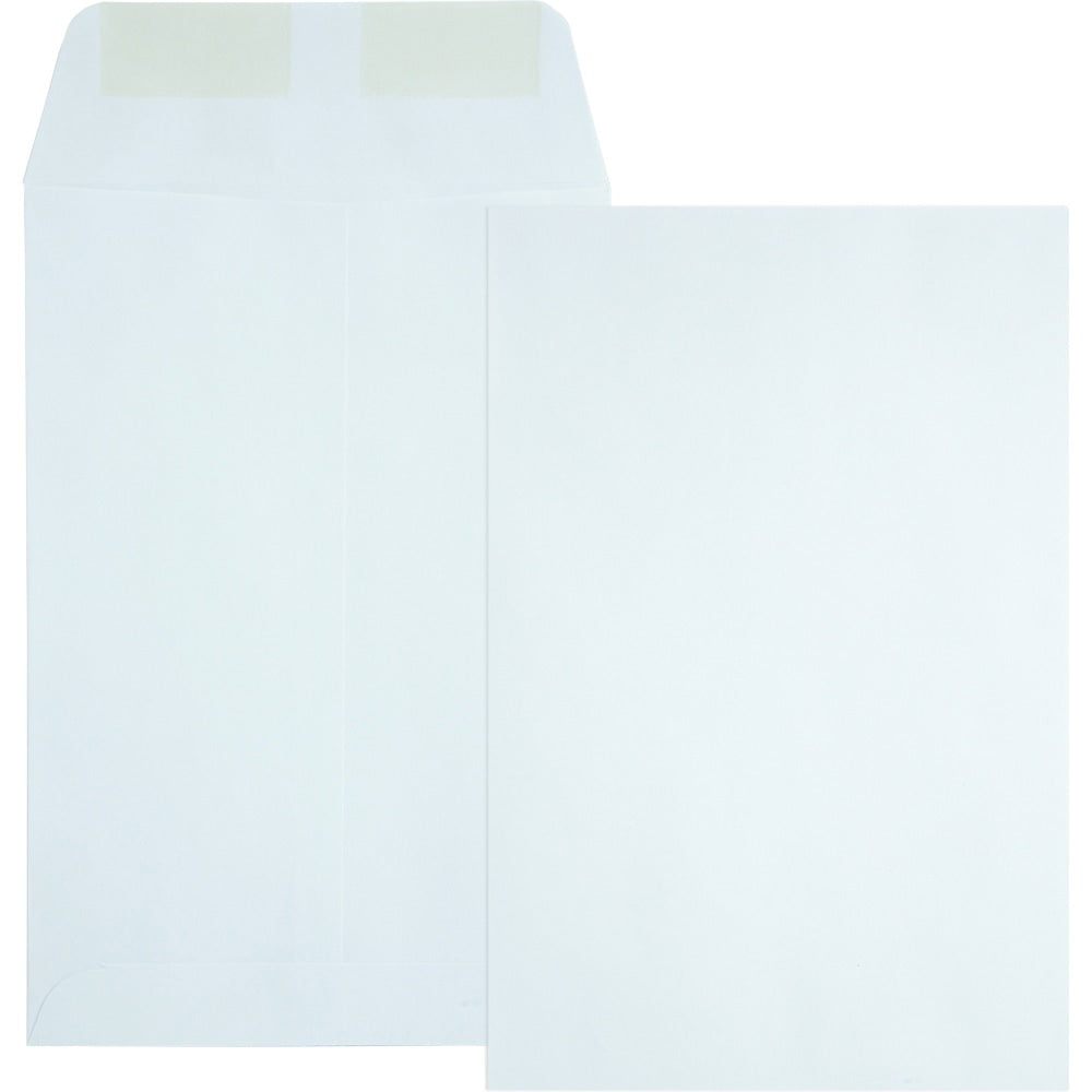 Quality Park Catalog Envelopes, Gummed Closure, 6in x 9in, White, Box Of 500